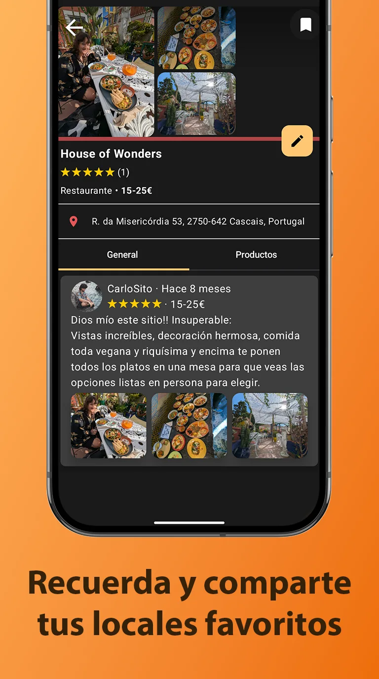 Captura del proyecto Platorama: Una red social gastronómica (3 de 5)