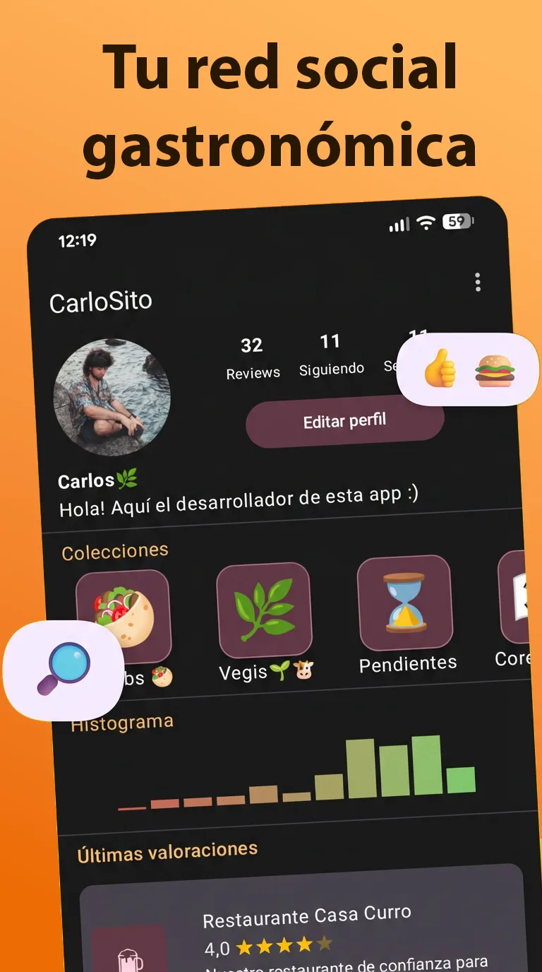 Captura del proyecto Platorama: Una red social gastronómica (2 de 5)